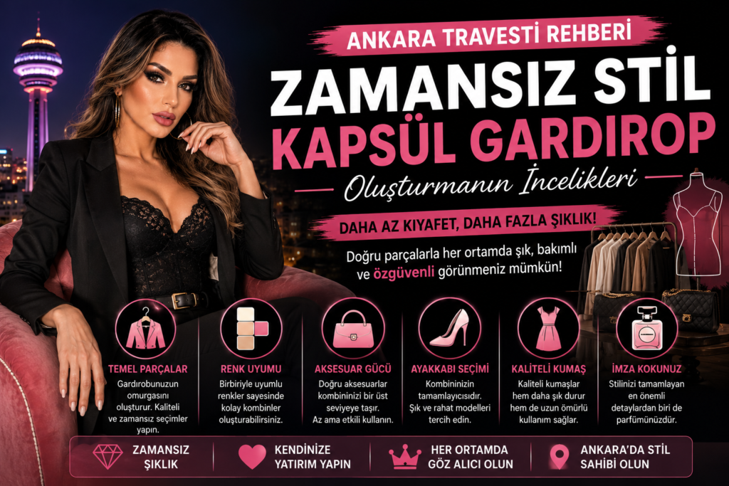 Ankara Travesti Rehberi Gardırop Oluşturmanın İncelikleri ve Şıklık