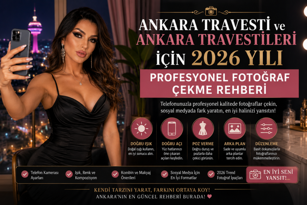 Ankara Travesti ve Ankara Travestileri İçin 2026 Yılı Profesyonel Fotoğraf Çekme Rehberi
